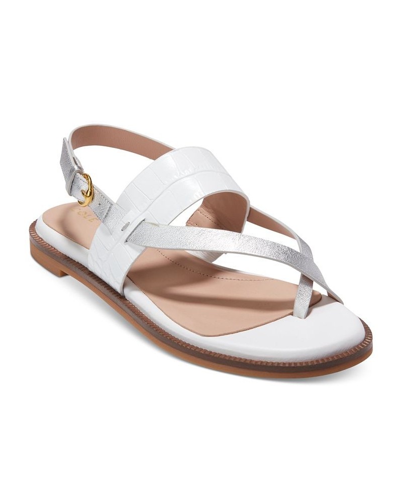 Women's Anica Lux Slingback Sandals White $58.50 Shoes