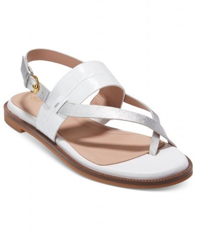 Women's Anica Lux Slingback Sandals White $58.50 Shoes