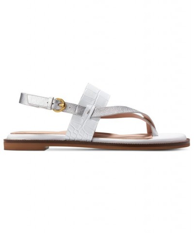 Women's Anica Lux Slingback Sandals White $58.50 Shoes