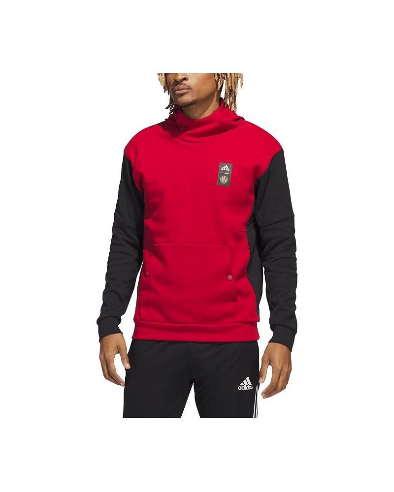 Men's Red Atlanta United FC Travel Pullover Hoodie $44.00 Sweatshirt