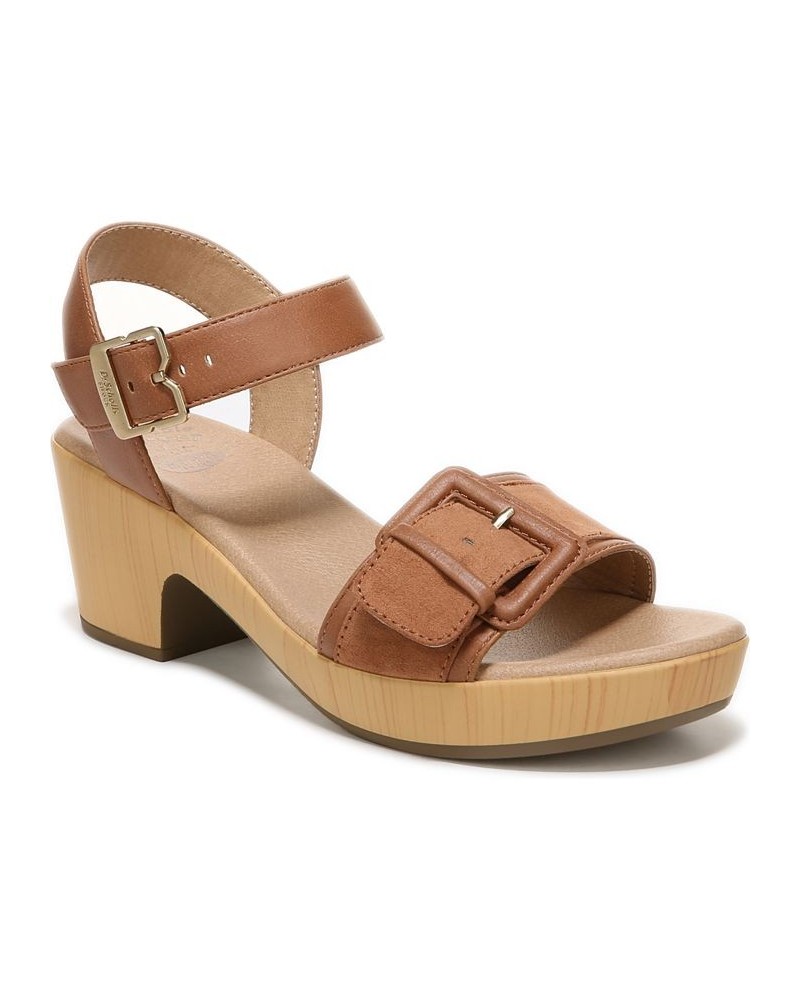 Women's Felicity Too Ankle Strap Sandals Brown $43.20 Shoes