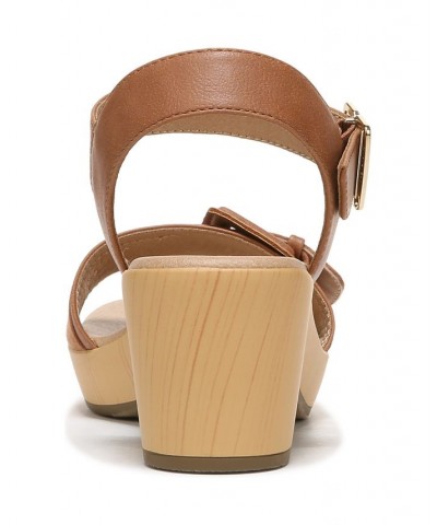 Women's Felicity Too Ankle Strap Sandals Brown $43.20 Shoes