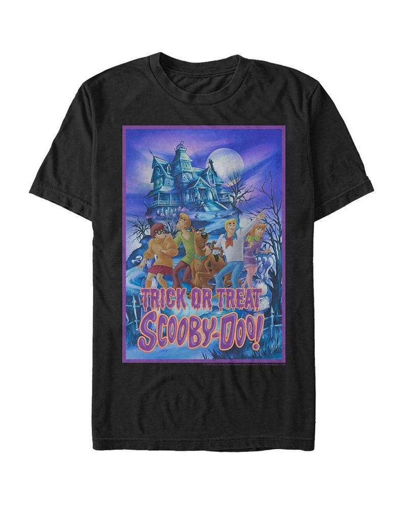 Scooby-Doo Men's Trick or Treat Poster Short Sleeve T-Shirt $14.00 T-Shirts