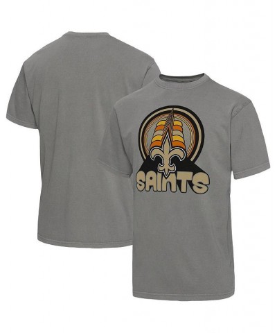 Men's Graphite New Orleans Saints Wonderland Infinity Vibe T-shirt $29.99 T-Shirts