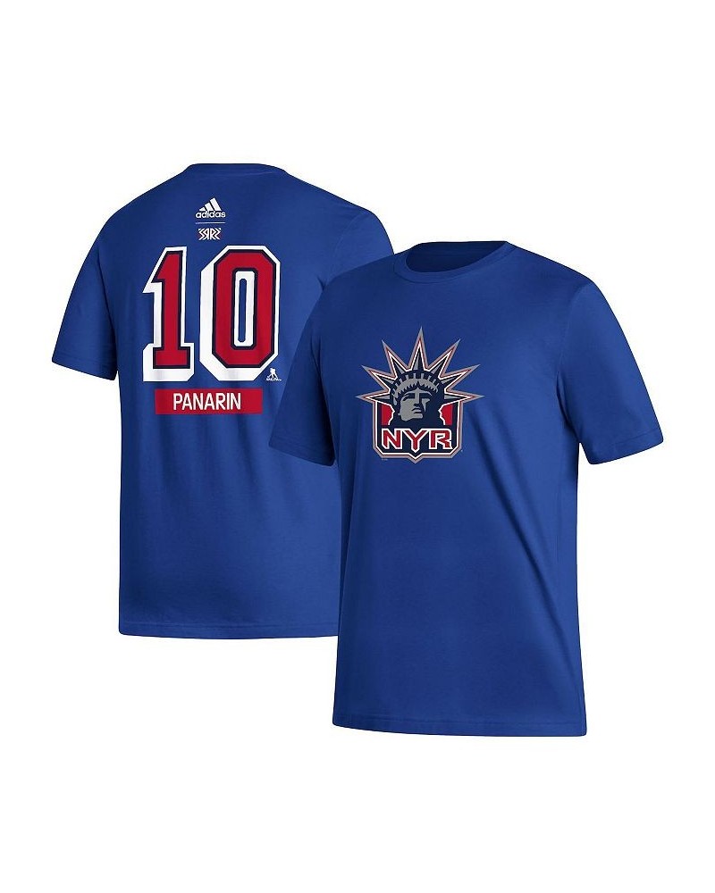 Men's Artemi Panarin Royal New York Rangers Reverse Retro 2.0 Name and Number T-shirt $18.23 T-Shirts