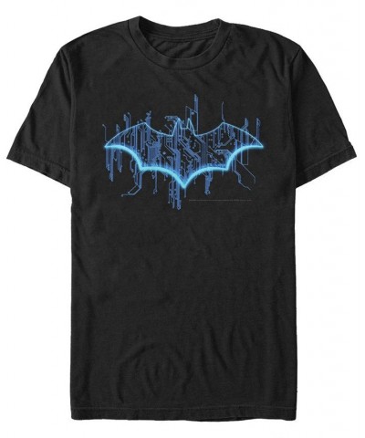 DC Men's Batman Digital Bat Logo Short Sleeve T-Shirt $15.40 T-Shirts