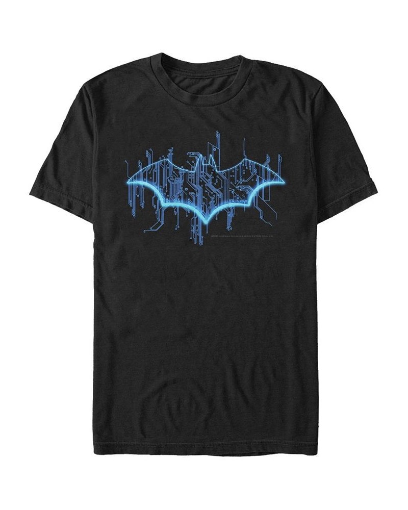 DC Men's Batman Digital Bat Logo Short Sleeve T-Shirt $15.40 T-Shirts