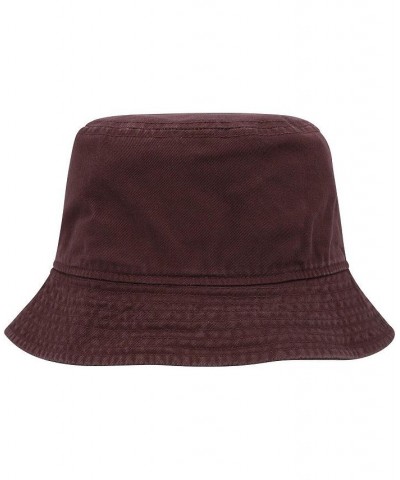 Men's Brown Futura Logo Washed Bucket Hat $25.19 Hats