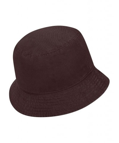 Men's Brown Futura Logo Washed Bucket Hat $25.19 Hats