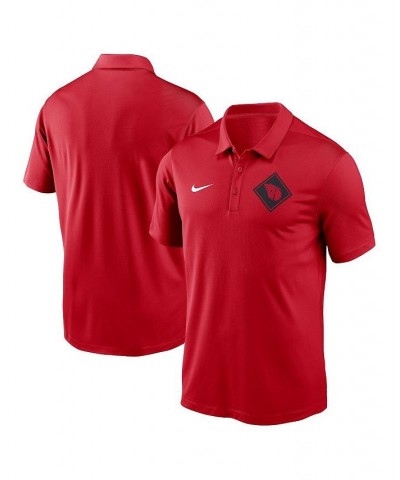 Men's Red Cleveland Guardians Team Logo Polo $26.00 Polo Shirts