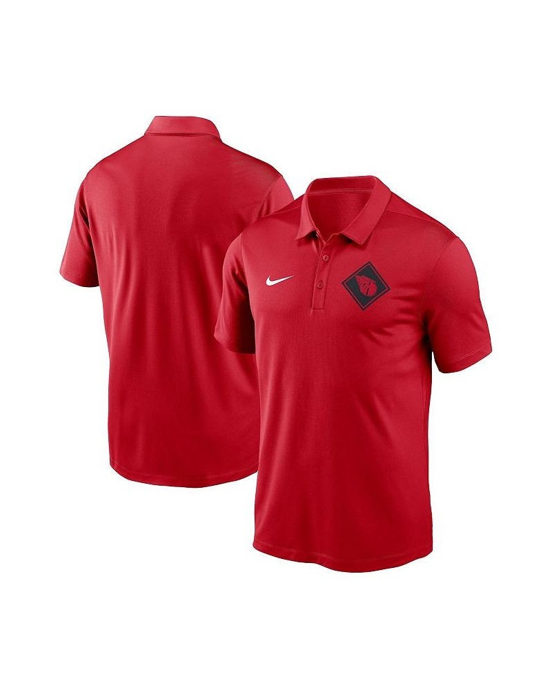 Men's Red Cleveland Guardians Team Logo Polo $26.00 Polo Shirts