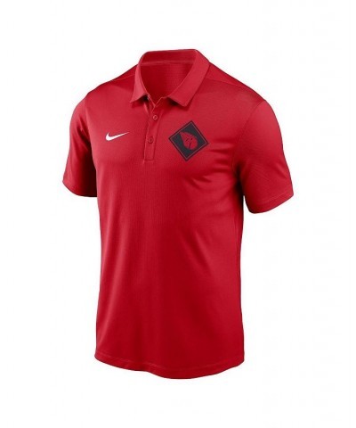 Men's Red Cleveland Guardians Team Logo Polo $26.00 Polo Shirts