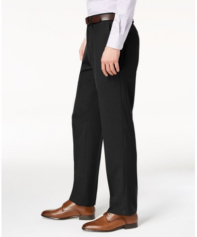 Men's Modern-Fit Micro-Check Dress Pants Black $19.68 Pants