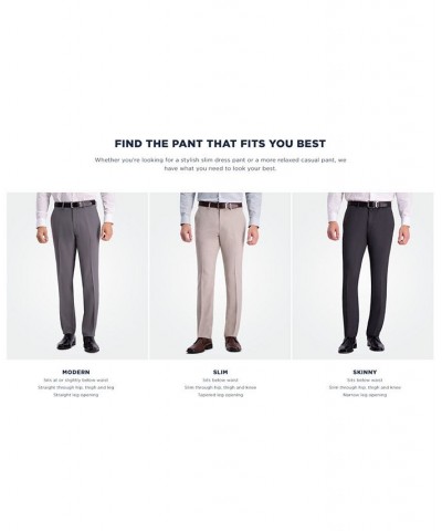 Men's Modern-Fit Micro-Check Dress Pants Black $19.68 Pants