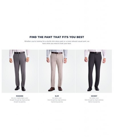 Men's Modern-Fit Micro-Check Dress Pants Black $19.68 Pants