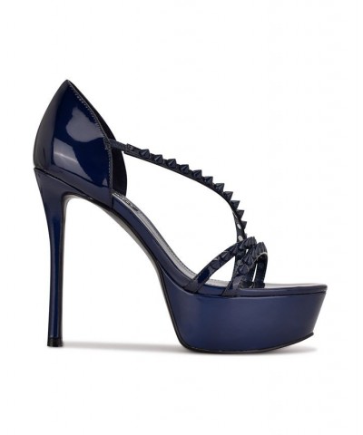 Women's Fabla Dress Sandals Blue $40.46 Shoes