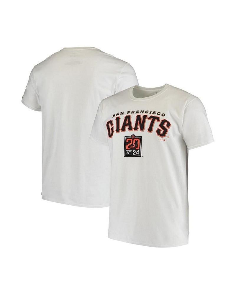 Men's Branded White San Francisco Giants Classic 20 at 24 T-shirt $25.79 T-Shirts