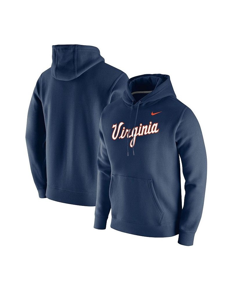 Men's Navy Virginia Cavaliers Vintage-Like School Logo Pullover Hoodie $38.25 Sweatshirt