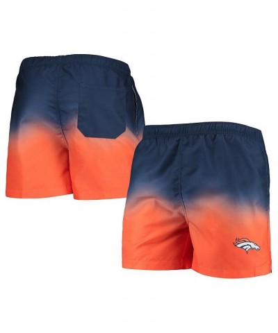 Men's Navy, Denver Broncos Dip-Dye Swim Shorts $24.00 Swimsuits