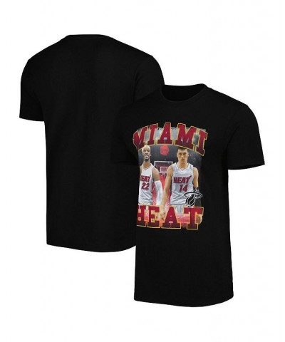 Men's and Women's Jimmy Butler and Tyler Herro Black Miami Heat Player Duo T-shirt $22.39 Tops