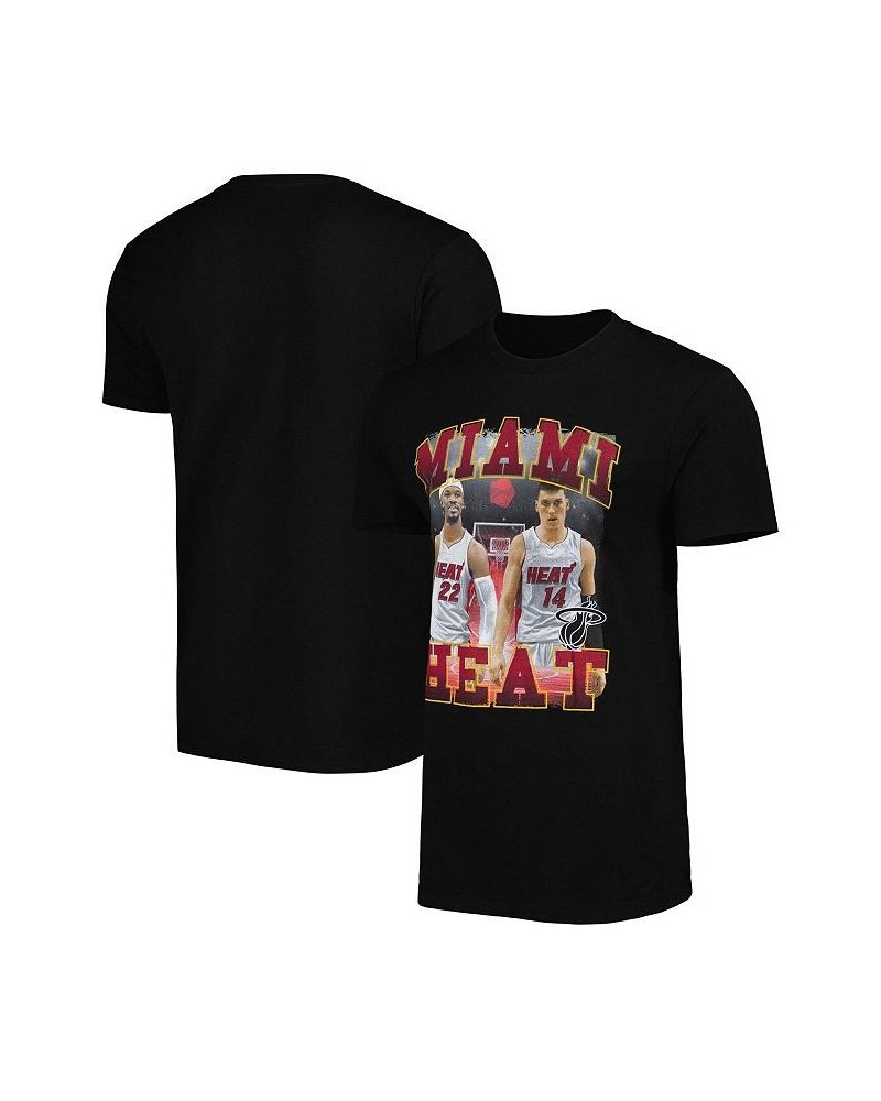 Men's and Women's Jimmy Butler and Tyler Herro Black Miami Heat Player Duo T-shirt $22.39 Tops