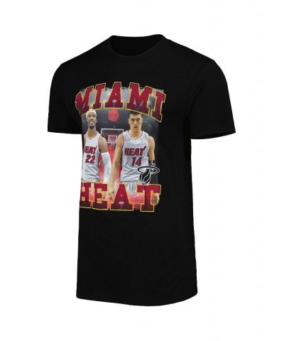 Men's and Women's Jimmy Butler and Tyler Herro Black Miami Heat Player Duo T-shirt $22.39 Tops