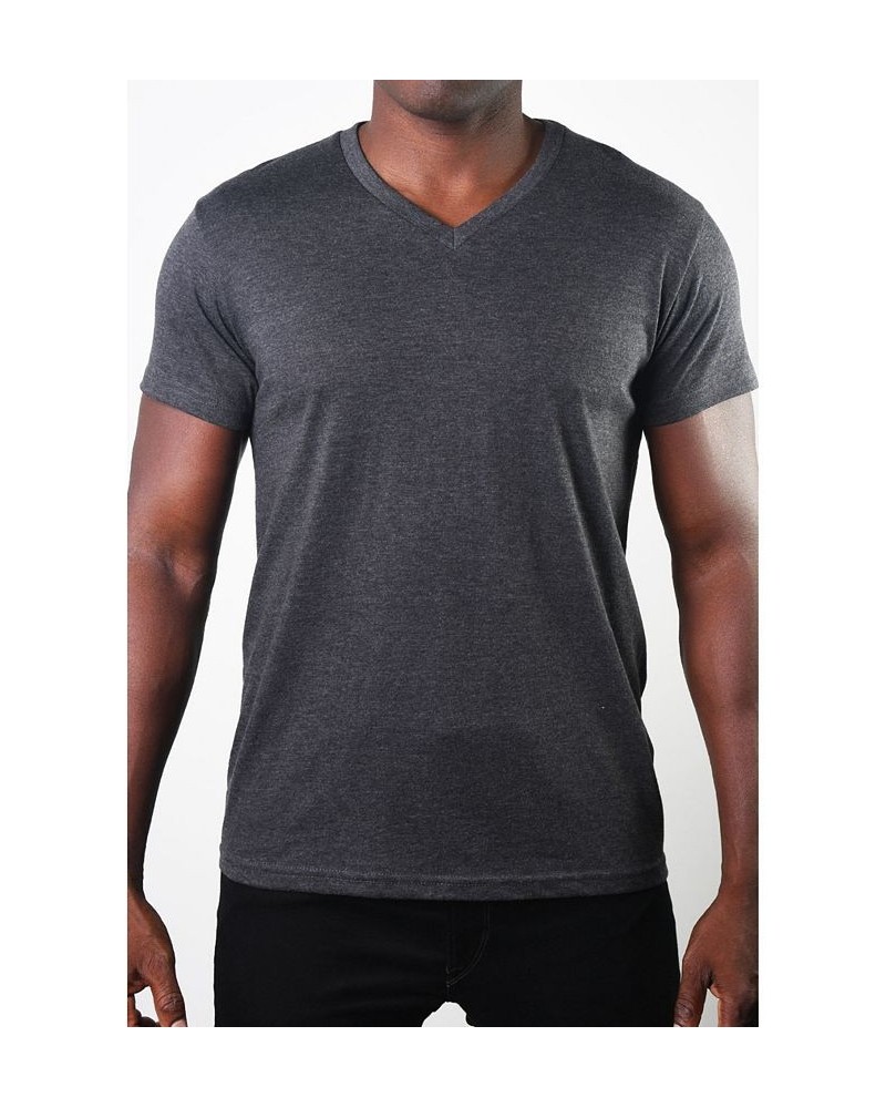 Men's Basic V-Neck Tee Dark Gray $14.40 T-Shirts