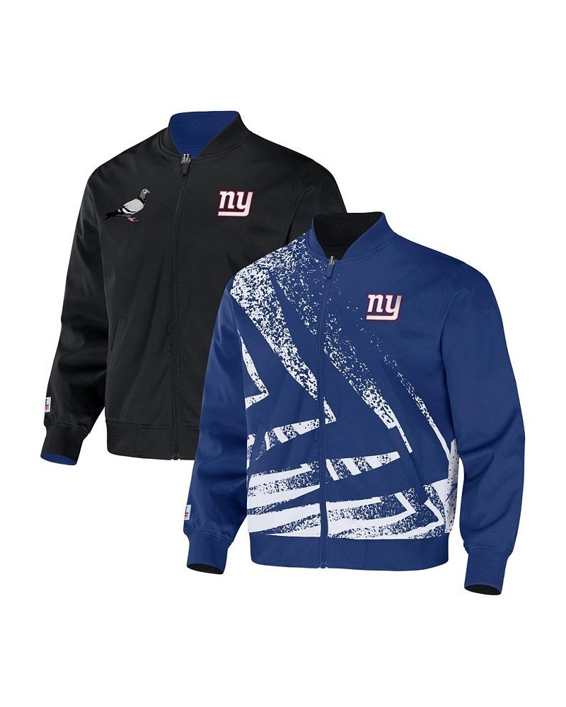 Men's NFL X Staple Royal New York Giants Embroidered Reversable Nylon Jacket $39.10 Jackets