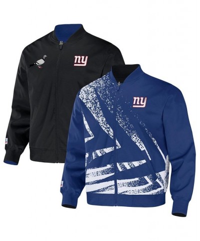 Men's NFL X Staple Royal New York Giants Embroidered Reversable Nylon Jacket $39.10 Jackets