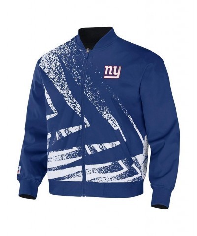 Men's NFL X Staple Royal New York Giants Embroidered Reversable Nylon Jacket $39.10 Jackets