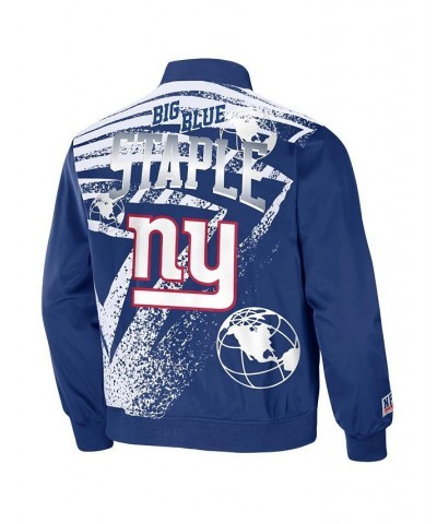 Men's NFL X Staple Royal New York Giants Embroidered Reversable Nylon Jacket $39.10 Jackets