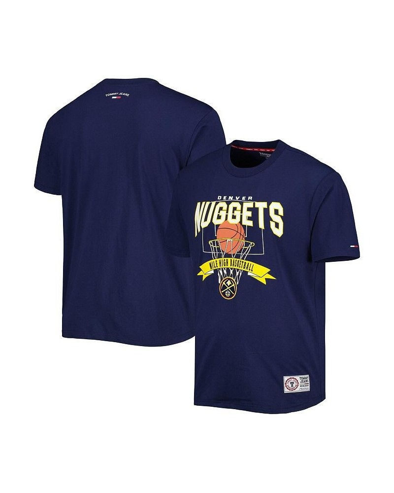 Men's Navy Denver Nuggets Tim Backboard T-shirt $23.10 T-Shirts