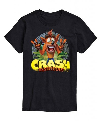 Men's Crash Bandicoot T-shirt Black $18.19 T-Shirts