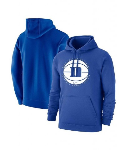 Men's Royal Duke Blue Devils Basketball Pullover Hoodie $34.31 Sweatshirt