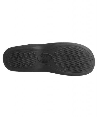 Isotoner Signature Men's Microterry Jared Hoodback Slippers with Memory Foam Blue $12.22 Shoes