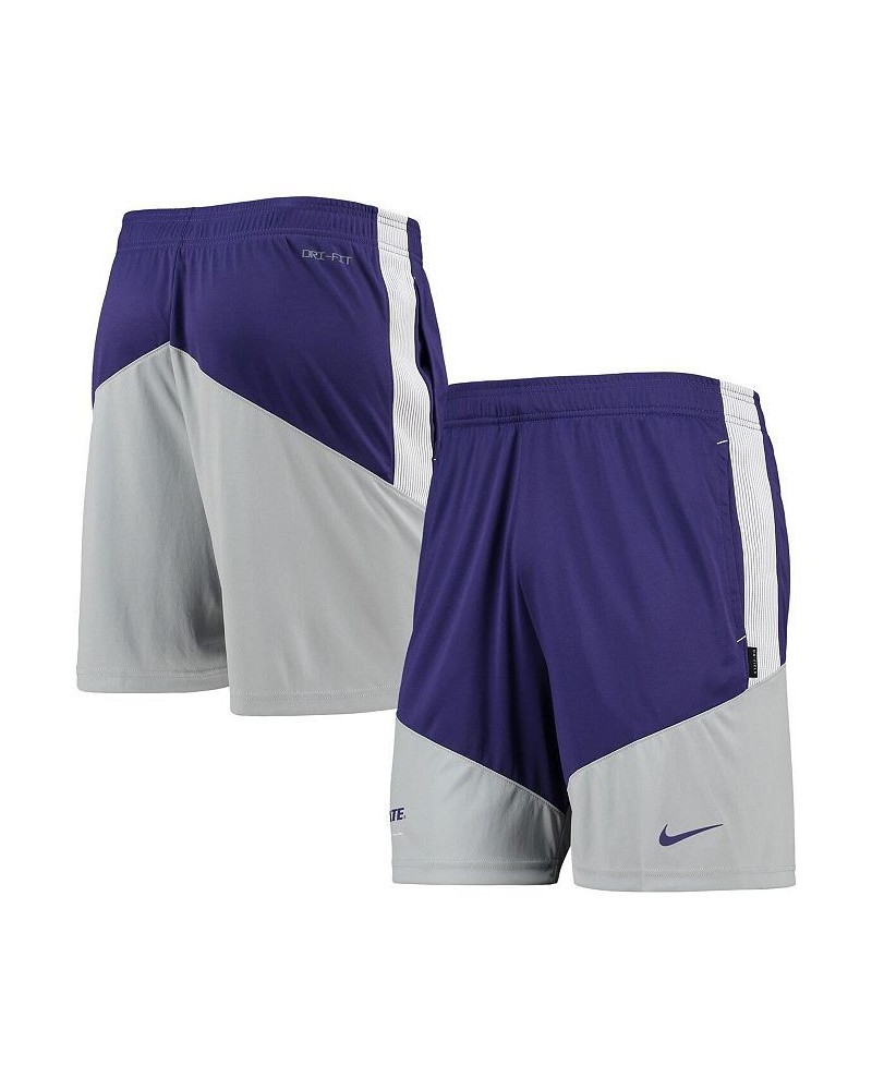 Men's Purple, Gray Kansas State Wildcats Performance Player Shorts $23.09 Shorts