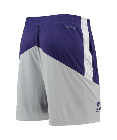 Men's Purple, Gray Kansas State Wildcats Performance Player Shorts $23.09 Shorts