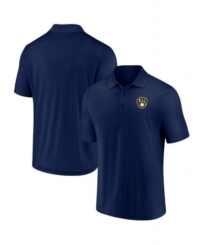 Men's Branded Navy Milwaukee Brewers Winning Streak Polo Shirt $29.25 Polo Shirts