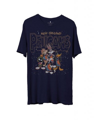 Men's Navy New Orleans Pelicans Space Jam 2 Home Squad Advantage T-shirt $16.65 T-Shirts