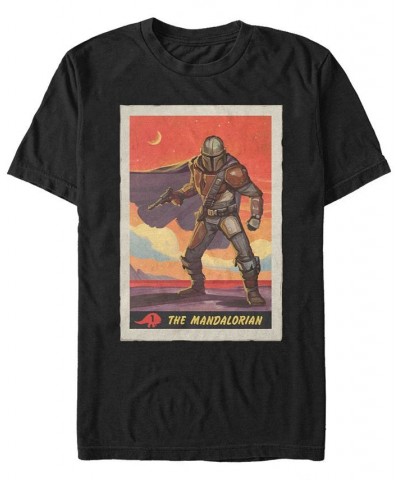 Star Wars Men's Mandalorian Boba Fett Poster T-shirt White $14.70 T-Shirts