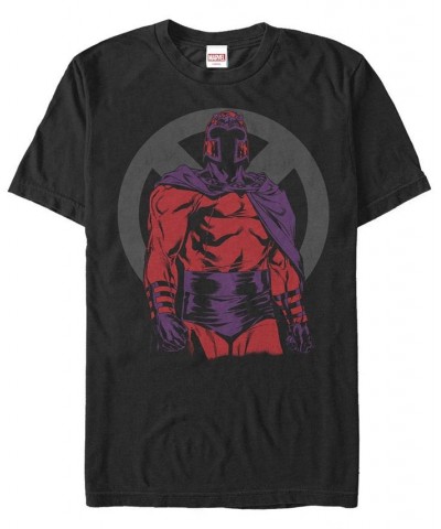 Men's Silhouette Magneto Short Sleeve Crew T-shirt Black $16.10 T-Shirts