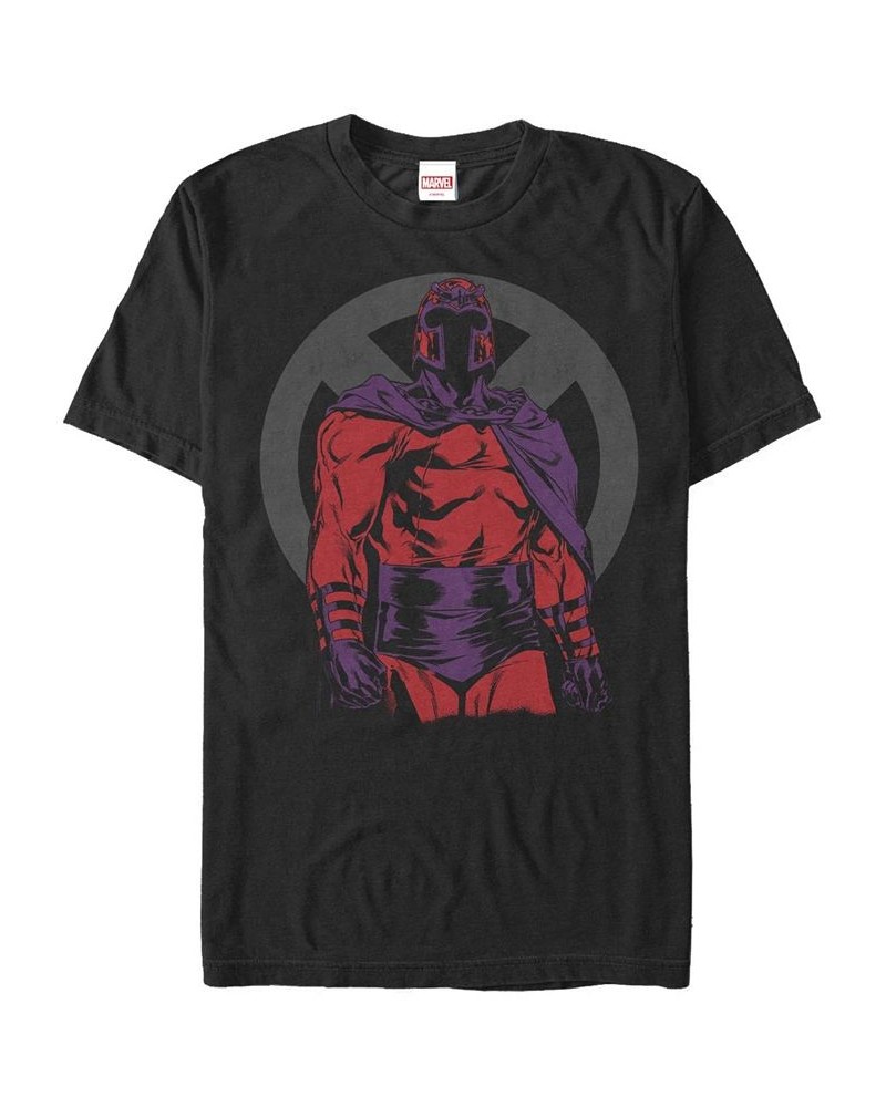 Men's Silhouette Magneto Short Sleeve Crew T-shirt Black $16.10 T-Shirts