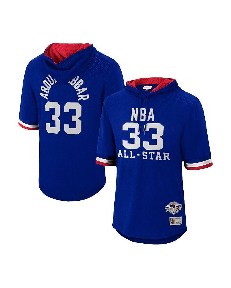 Men's Kareem Abdul-Jabbar Royal Western Conference 1985 All-Star Game Name and Number Short Sleeve Hoodie $44.16 T-Shirts