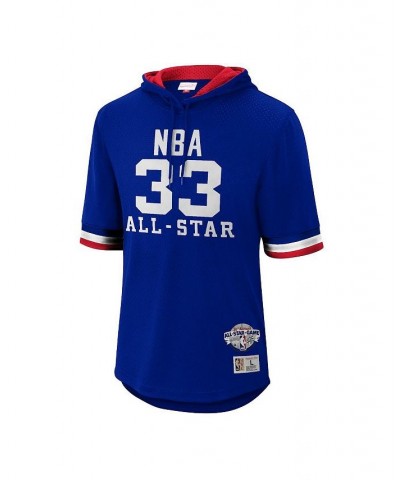 Men's Kareem Abdul-Jabbar Royal Western Conference 1985 All-Star Game Name and Number Short Sleeve Hoodie $44.16 T-Shirts