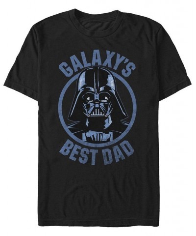 Men's Galaxy Dad Comp Short Sleeve Crew T-shirt Black $16.10 T-Shirts