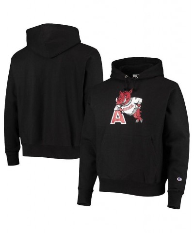 Men's Black Arkansas Razorbacks Vault Logo Reverse Weave Pullover Hoodie $49.39 Sweatshirt