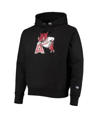 Men's Black Arkansas Razorbacks Vault Logo Reverse Weave Pullover Hoodie $49.39 Sweatshirt