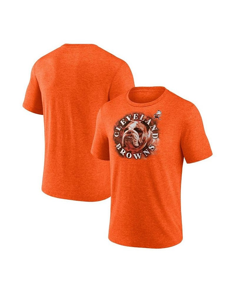 Men's Branded Heathered Orange Cleveland Browns Tri-Blend Sporting Chance T-shirt $21.60 T-Shirts