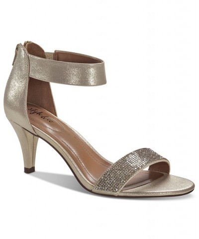 Phillys Two-Piece Evening Sandals Gold $34.19 Shoes