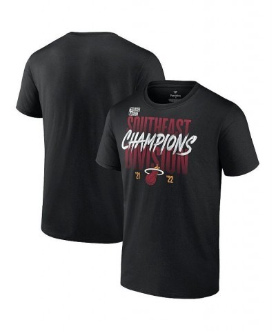 Men's Black Miami Heat 2022 Southeast Division Champions Locker Room T-shirt $18.40 T-Shirts